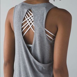 lululemon Cruiser Tank - Heathered Medium Grey - size 8